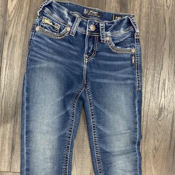 24W/29L Silver Joga Jeans - Picture 1 of 7